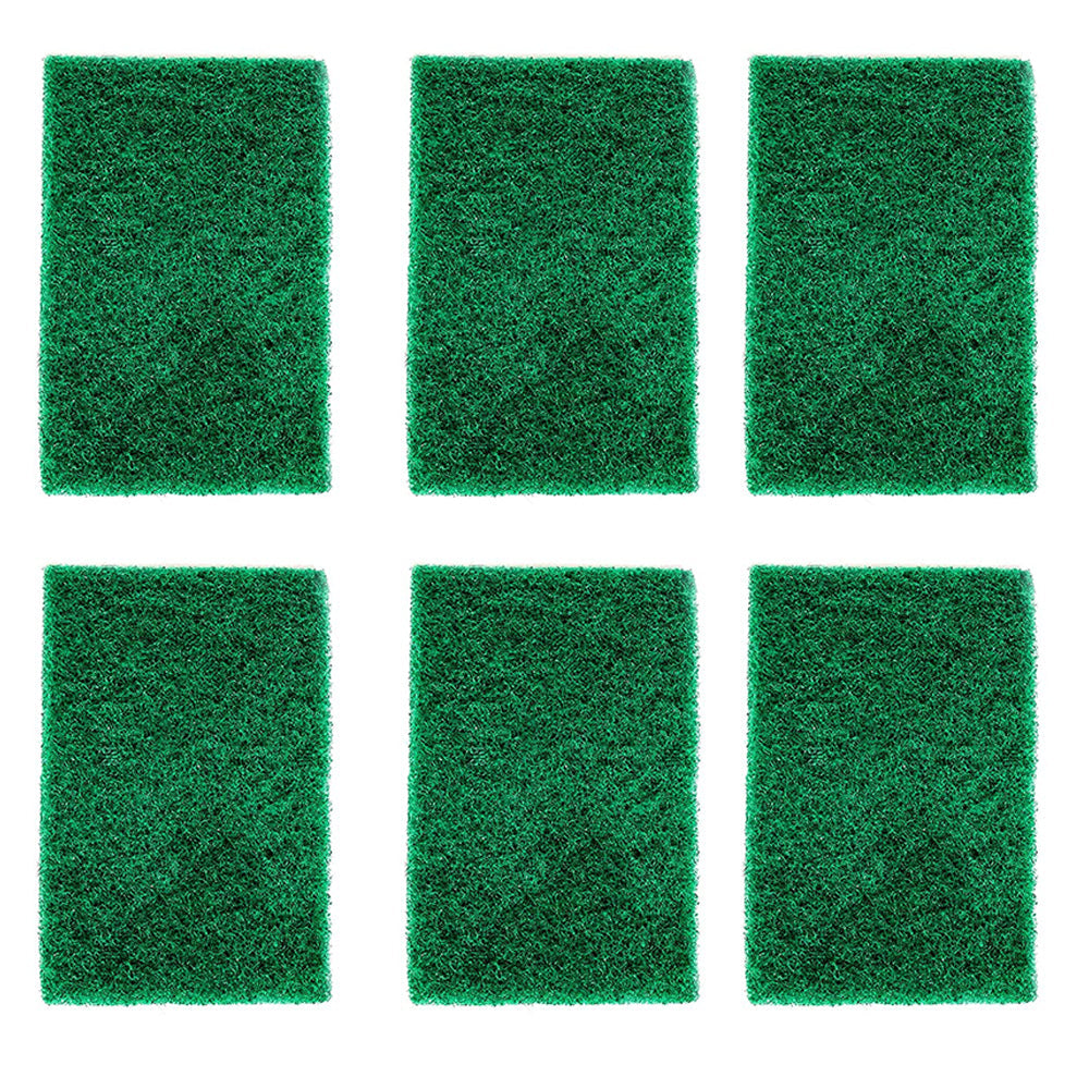 Aqua green sponge pads for cleaning, pack of 6 for kitchen use. Aqua green sponge pads for cleaning, pack of 6 for kitchen use.
